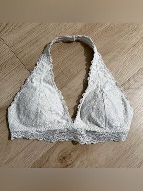 Gilly Hicks Lace Halter Bralette - Cream